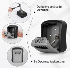 Şifreli Anahtar ve Eşya Saklama Güvenlik Kasası