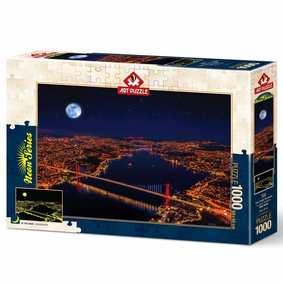 5239 Üç Köprü 1000 Parça Neon