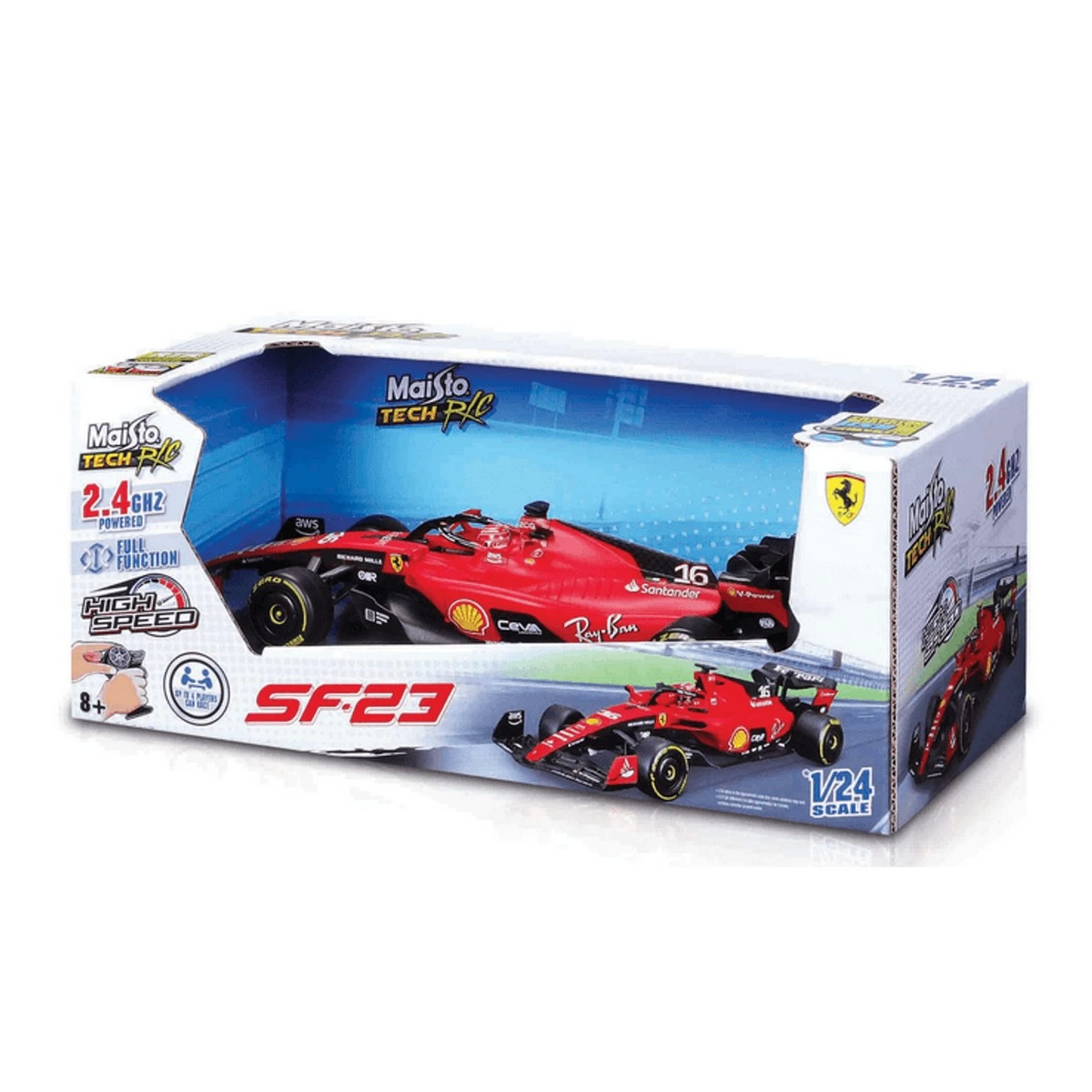 Maisto 1/24 Ferrari SF23 F1 Leclerc RC Car - MAY/82357