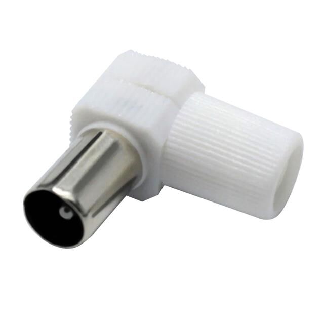 Powermaster PM-474 Beyaz 60 Ohm L Tip Erkek TV Anten Fişi
