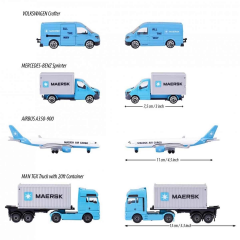 Majorette Maersk Temalı Lojistik 4'lü Koleksiyon Paketi