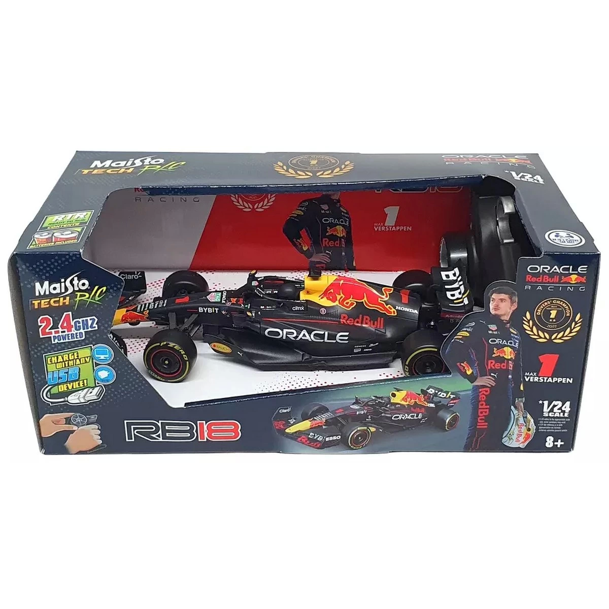 Maisto 1/24 F1 Red Bull RB18 RC Car 2.4GHZ - MAY/82356