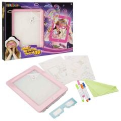 DOODLE 3D SİHİRLİ ÇİZİM TAHTASI PEMBE VEYA BEYAZ - S00003792