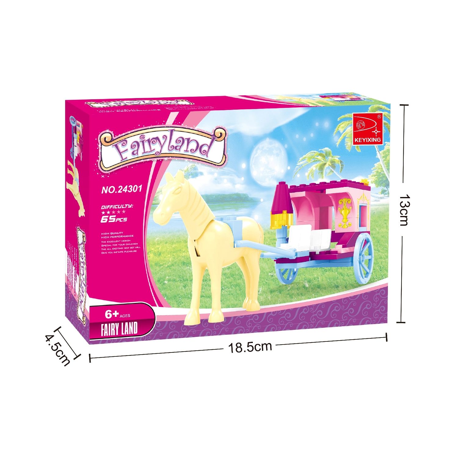 Ausini Fairland Girl  Parça Sarı Atlı Fayton