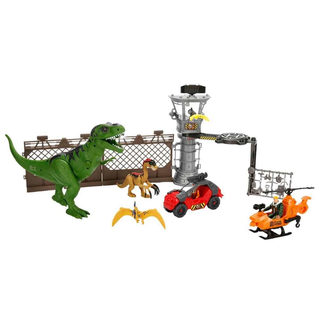 Sesli ve Işıklı Dino Valley Karargah Kulesi Oyun Seti