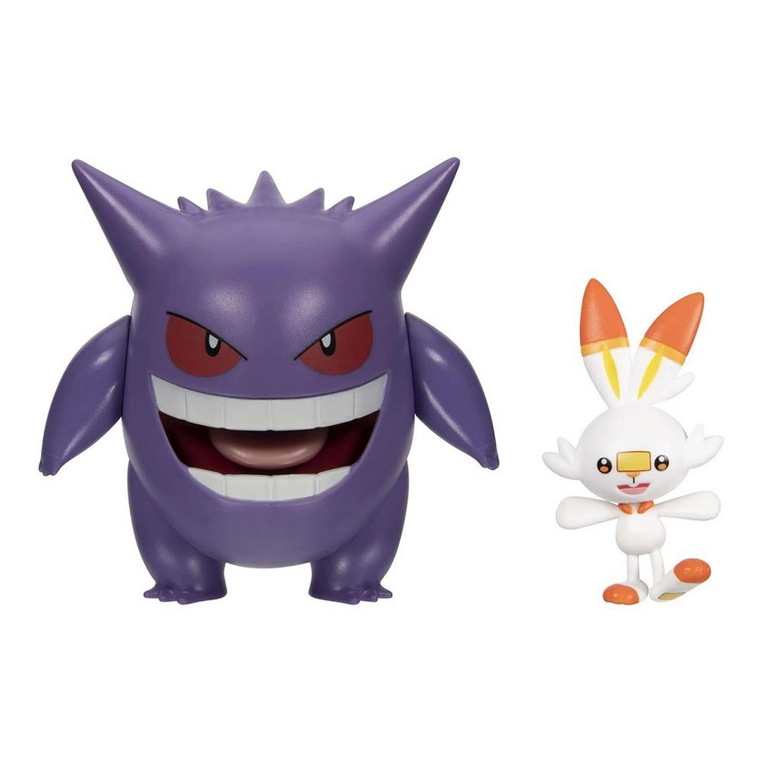 Pokemon Battle 2'li Figür Gengar & Scorbunny