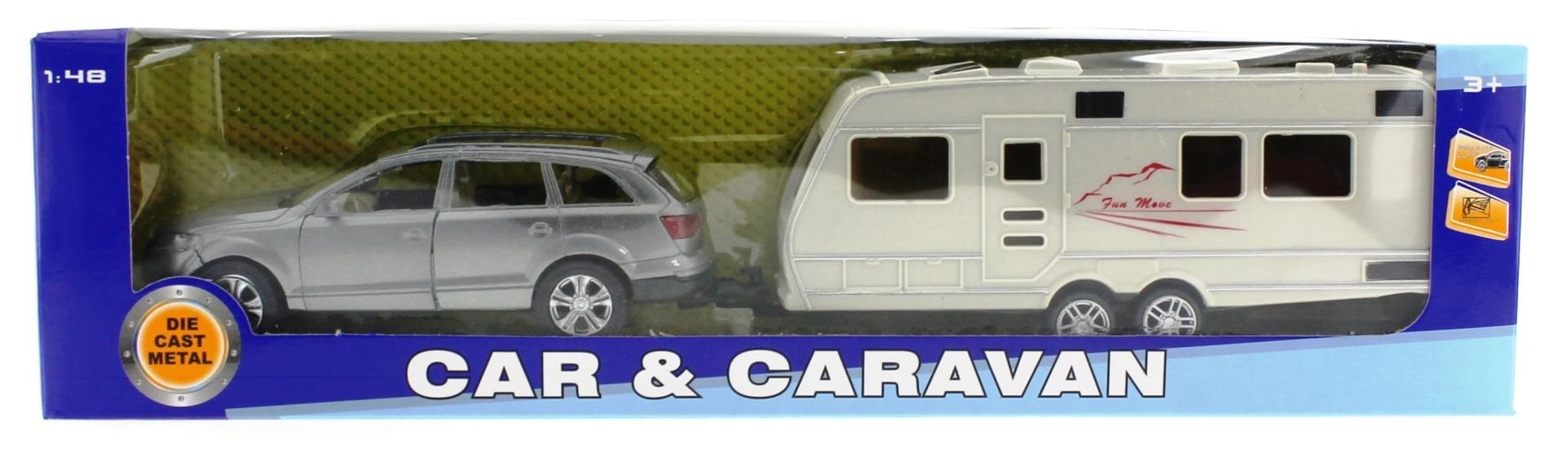 Gri Metal Araçlı Karavan Mk1021