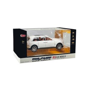 HCL-906 Çek Bırak 1:22 Sesli Ve Işıklı Sanruflu RR Metal Araba 