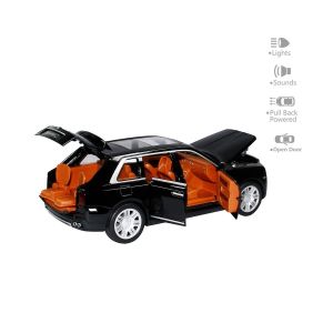 HCL-906 Çek Bırak 1:22 Sesli Ve Işıklı Sanruflu RR Metal Araba 