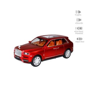 HCL-906 Çek Bırak 1:22 Sesli Ve Işıklı Sanruflu RR Metal Araba 