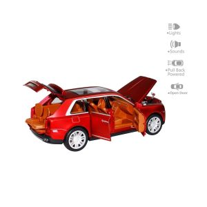 HCL-906 Çek Bırak 1:22 Sesli Ve Işıklı Sanruflu RR Metal Araba 