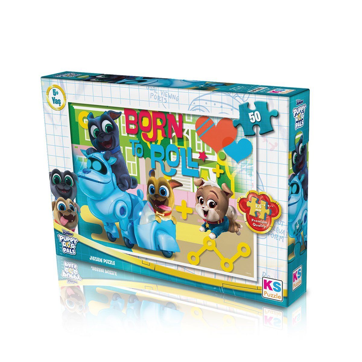 PDP709 KS Puppy Dog Pals / 50 Parça Puzzle