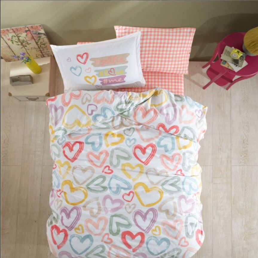 Clasy Tek Kişilik Genç Ranforce Nevresim Takımı Selfie