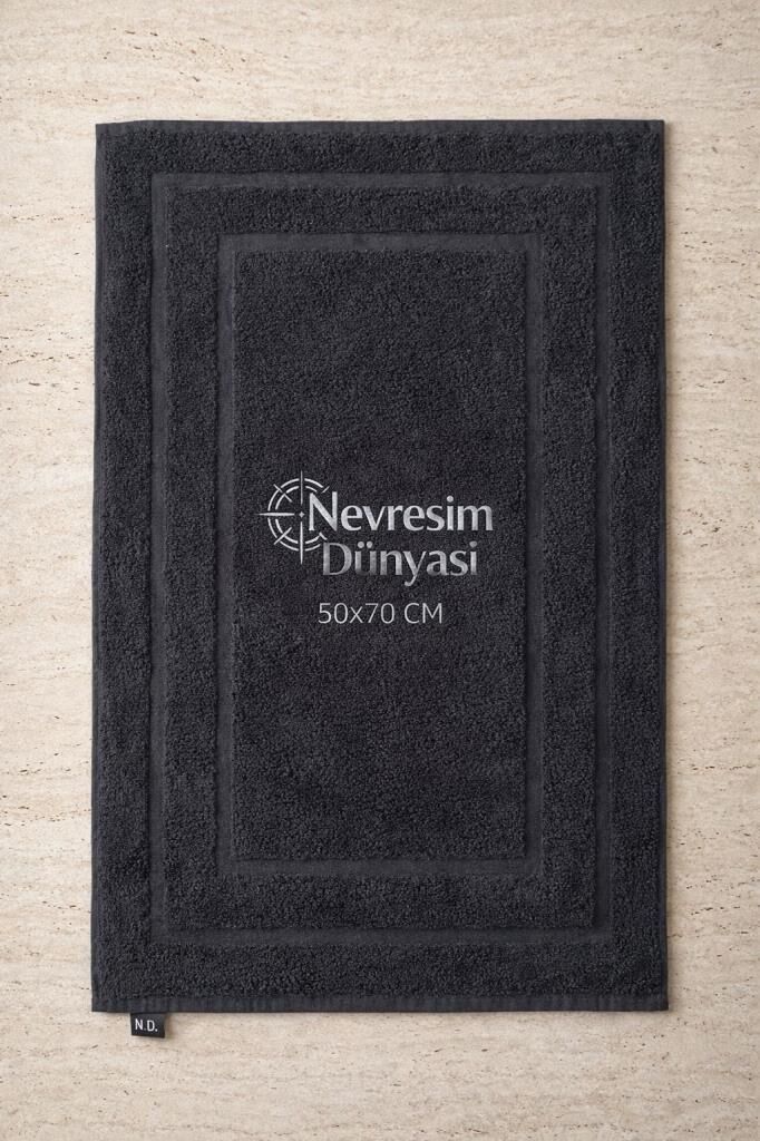Nevresim Dünyası Ayak Havlu 50x70 Siyah