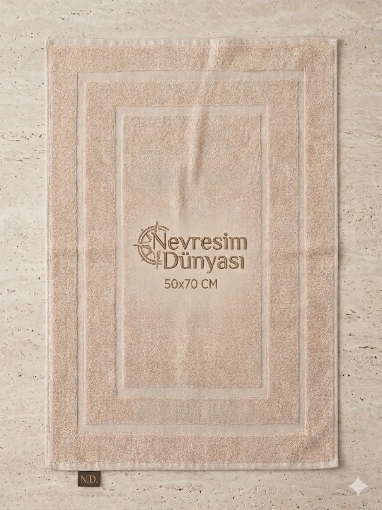 Nevresim Dünyası Ayak Havlu 50x70 Bej