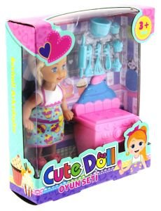 Cute Doll Mini Bebek Mutfak Oyun Seti