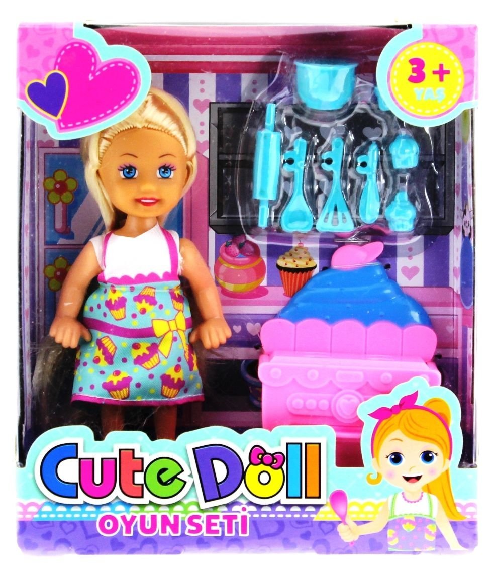 Cute Doll Mini Bebek Mutfak Oyun Seti