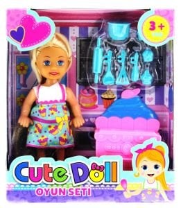 Cute Doll Mini Bebek Mutfak Oyun Seti