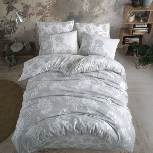 Hobby Çift Kişilik Ranforce Nevresim Takımı Jardin Silver