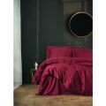 Cotton Box Tek Kişilik Saten Nevresim Takımı Elegante Bordo