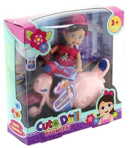 Cute Doll Mini Bebek ve Pembe Vespa