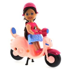 Cute Doll Mini Bebek ve Pembe Vespa