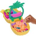 JFV00 Polly Pocket Ananas Köpekçik Plajı Mini Oyun Seti