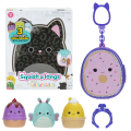 Squish-a-longs 3 Figür + Yüzük Çantalı Sürpriz Paket Seri 2 Sürpriz Paket  - Stokta Olan Gönderilir
