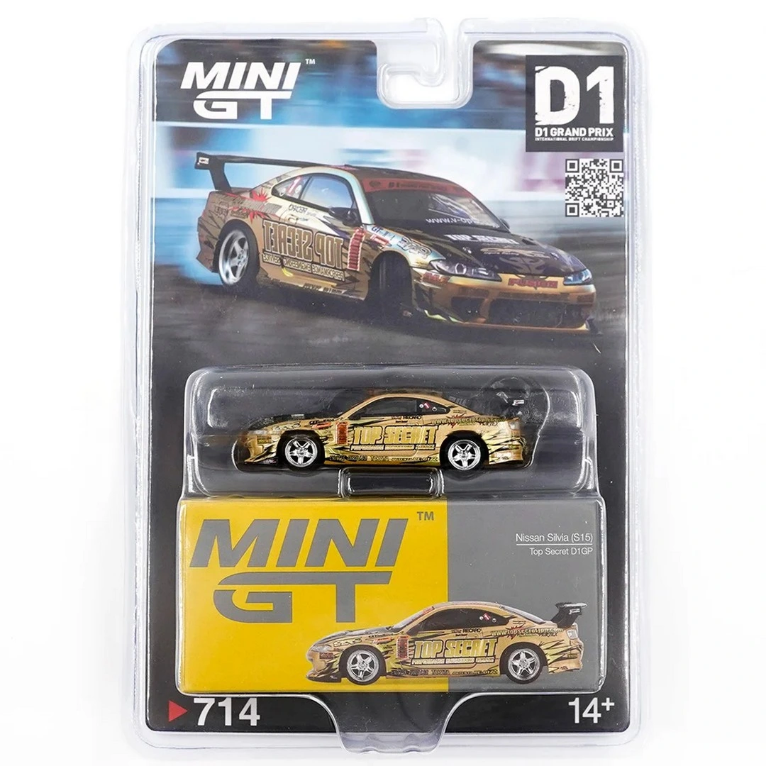 Mini GT 1/64 Nissan Silvia (S15) Top Secret D1GP - Blister Paket - MGT00714-BL