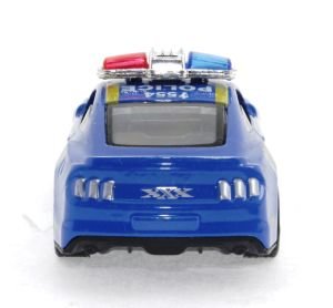 Die Cast Çek Bırak Metal Mavi Polis Arabası