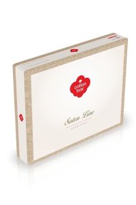 Cotton Box Çift Kişilik Saten Nevresim Takımı Sarina Lacivert