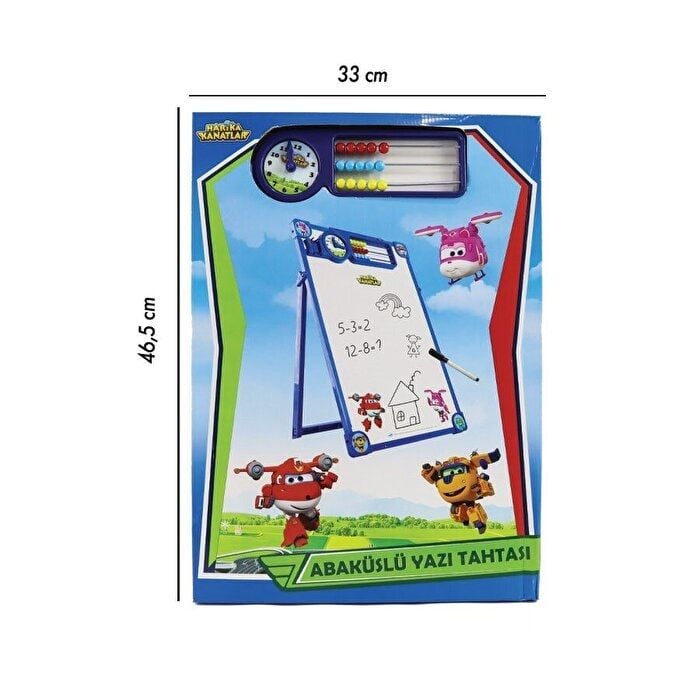 Harika Kanatlar Abaküs ve Saatli Mıknatıslı Yazı Tahtası