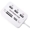 Powermaster 3 Port 2.0 Usb Çoklayıcı Hub + 4 Slot Kart Okuyucu PM-6052