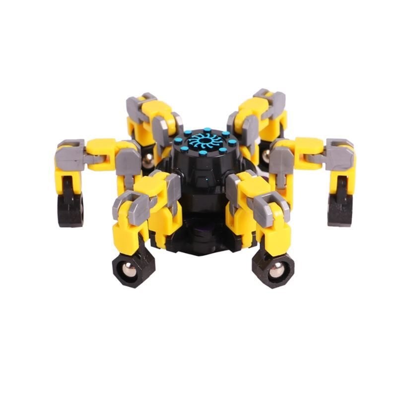 Robota Dönüşen Sarı Stres Çarkı Robota Dönüşen Sarı Stres Çarkı
