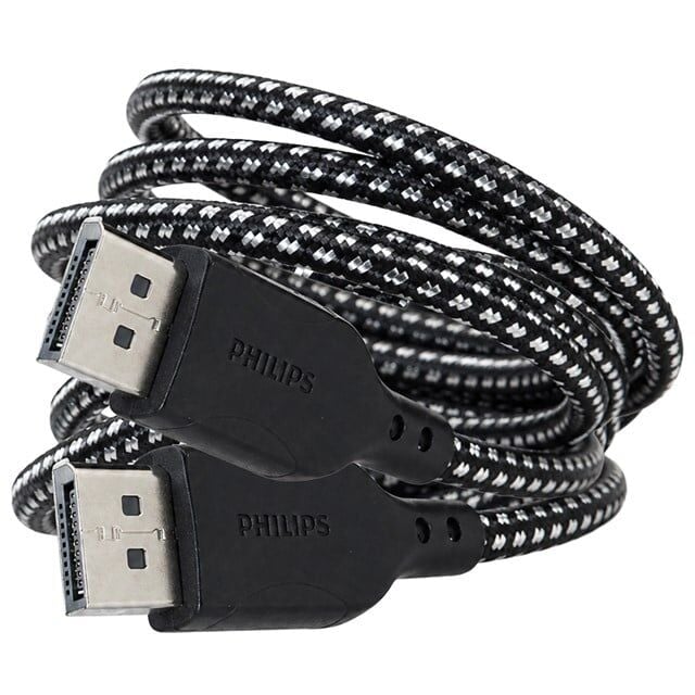 Philips SWR3139B/93 8K 60Hz DisplayPort 1.4 Kablo 3 Metre Örgülü Zırhlı Tasarım Ultra HD