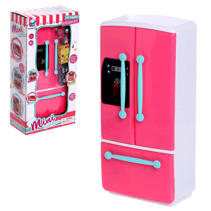 Pembe Kapaklı Buzdolabı