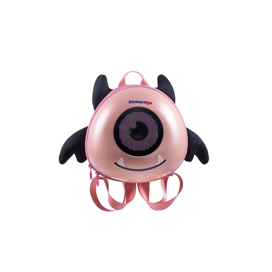 Zampago Angel Eye Led Işıklı Çocuk Sırt Çantası Pembe