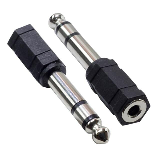 Powermaster PM-5422 Siyah 6.3 Mm Stereo Erkek - 3.5 Mm Stereo Dişi Ses Jack Çevirici Adaptör