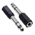 Powermaster PM-5422 Siyah 6.3 Mm Stereo Erkek - 3.5 Mm Stereo Dişi Ses Jack Çevirici Adaptör