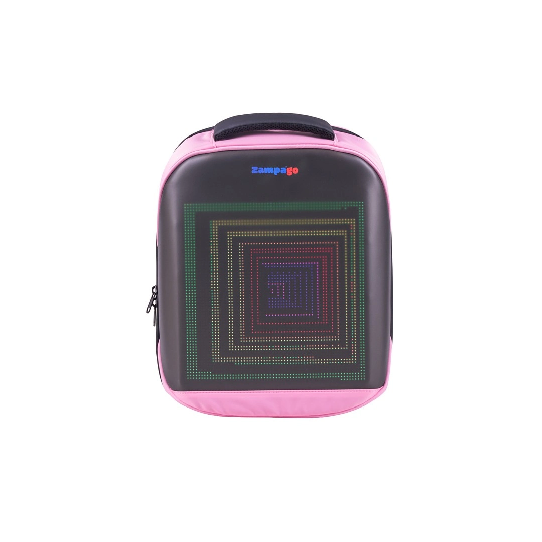 Zampago Urban Led Ekranlı Sırt Çantası-Pembe