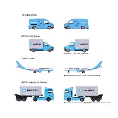 212057290 Majorette MAERSK Lojistik Arabaları 4 Parça -Simba