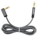 Philips SWR2114F/93 3.5mm AUX Ses Kablosu 1.5 Metre L Tipi Konnektör Örgülü Zırhlı