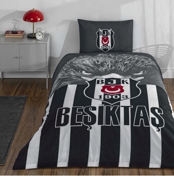 Taç Beşiktaş Şanlı Kartal Tek Kişilik Lisanslı Nevresim Takımı