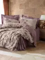 Cotton Box Saten Çift Kişilik Nevresim Takımı Majolica Mürdüm
