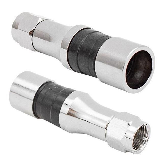 Erkek Sıkmalı RG11 F Konnektör Compressıon CTF111 Boğazlı İğneli