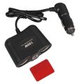 Olesson 1645 12-24V Tek USB Girişli 100W 70cm Kablolu 2'li Araç Çakmak Çoklayıcı