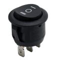 IC-134 Yuvarlak Işıksız On-Off-On 3P Anahtar