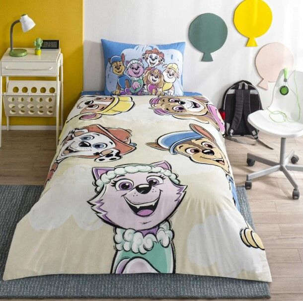 Taç Paw Patrol Cloud Tek Kişilik Lisanslı Nevresim Takımı