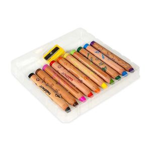 Carioca Baby ''3 in 1'' Jumbo Ahşap Gövdeli Boya Kalemi 10'lu