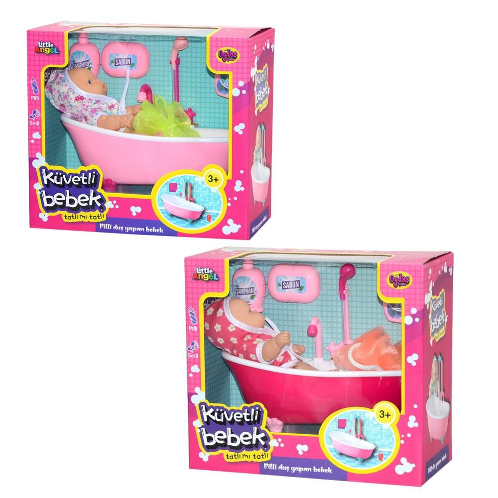 Pilli Sesli Oyuncak Küvet Banyo Yapan Et Bebek  - 1 Adet Stokta Olan Gönderilir